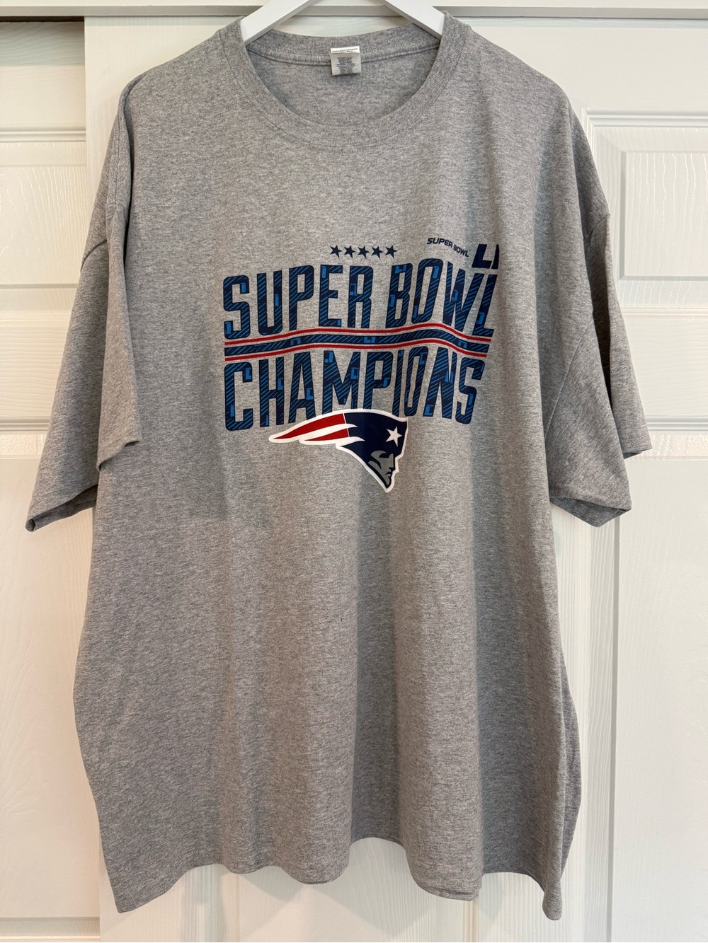 Patriots Super Bowl Fan Gray Tee